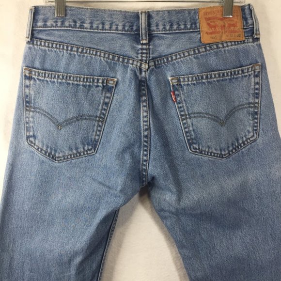 Levi's 505 Jeans Straight Leg Blue Denim Red Tab - Picture 7 of 12